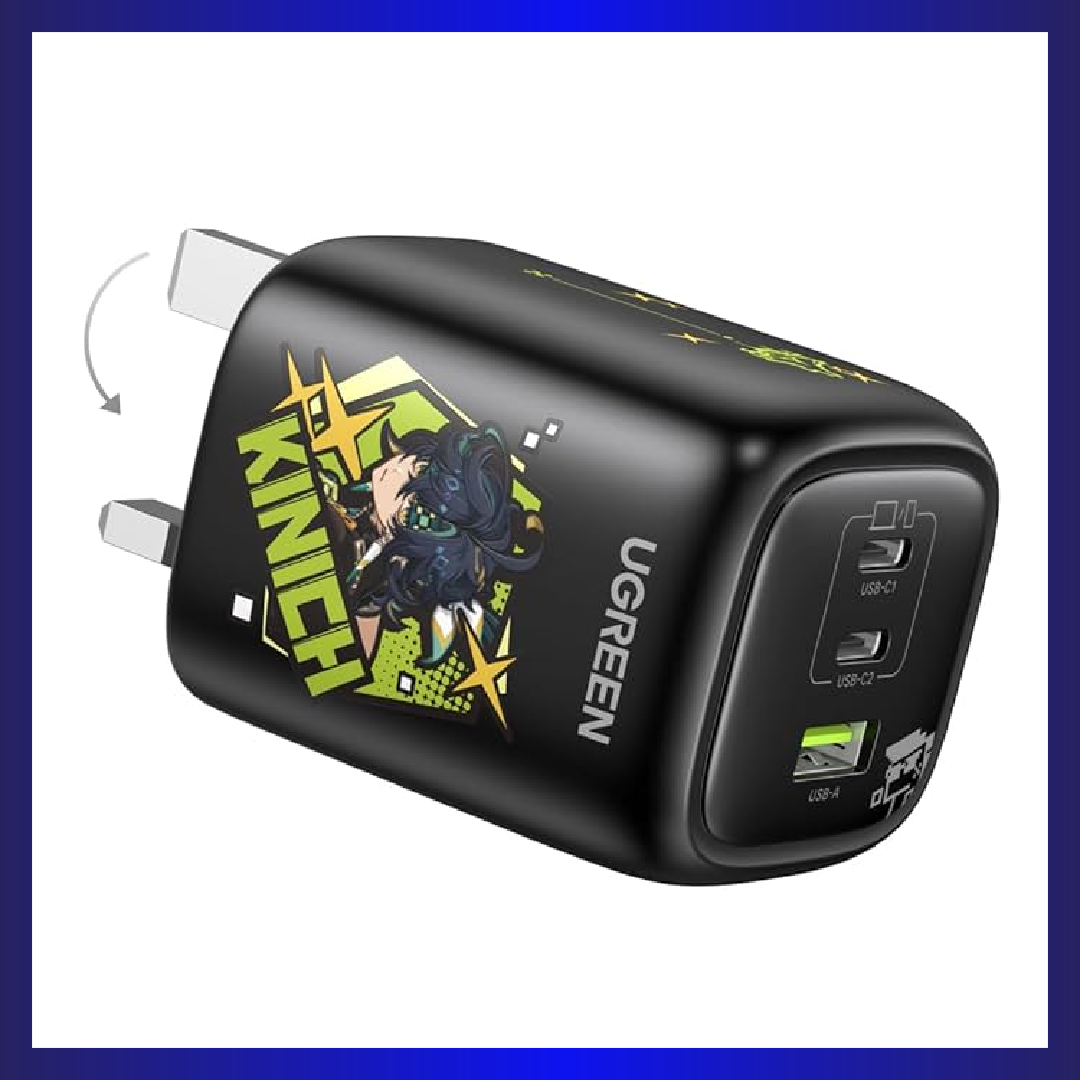 Ugreen Nexode 65W 3-Port GAN Fast Charger (Genshin Impact Design)