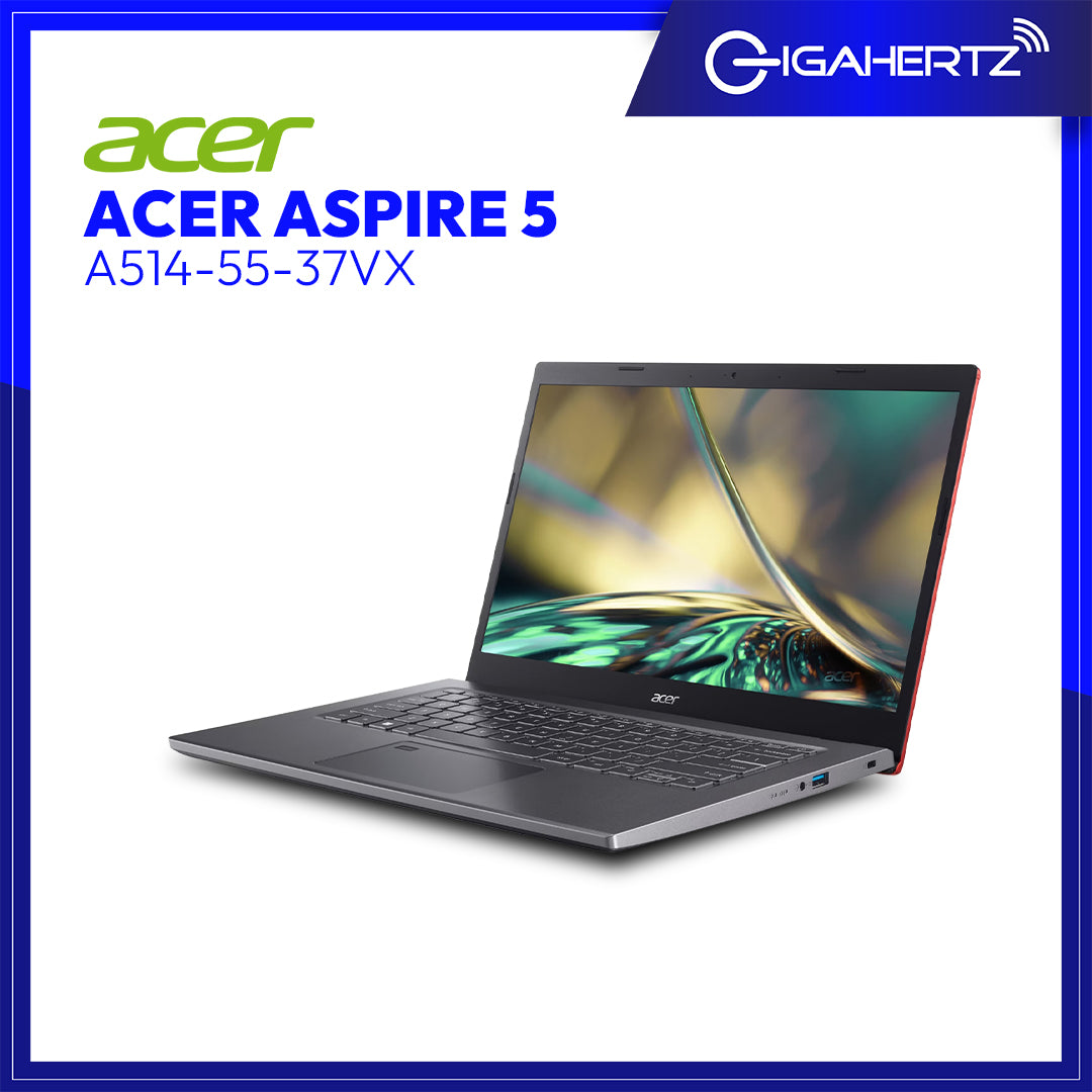 Acer Aspire 5 A514 - 55 - 37VX Notebook Laptop | 14" LCD | i3 - 1215U | UHD Graphics | 8GB RAM | 256GB SSD | WIN 11 | Gigahertz