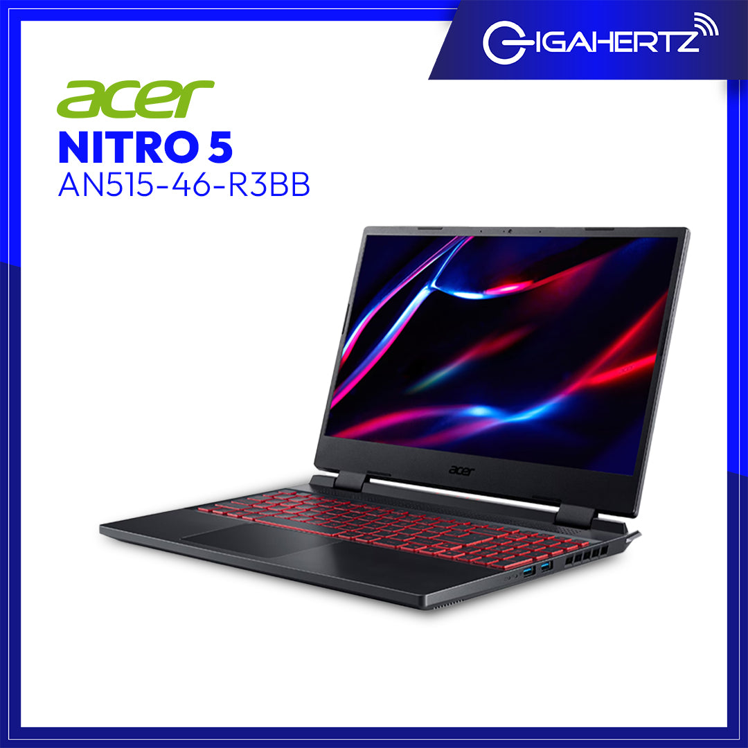 Acer Nitro 5 AN515-46-R3BB Gaming Laptop | 15.6" IPS | Ryzen™ 5 6600H | GeForce RTX 3060 | 16GB RAM | 512GB SSD | WIN 11