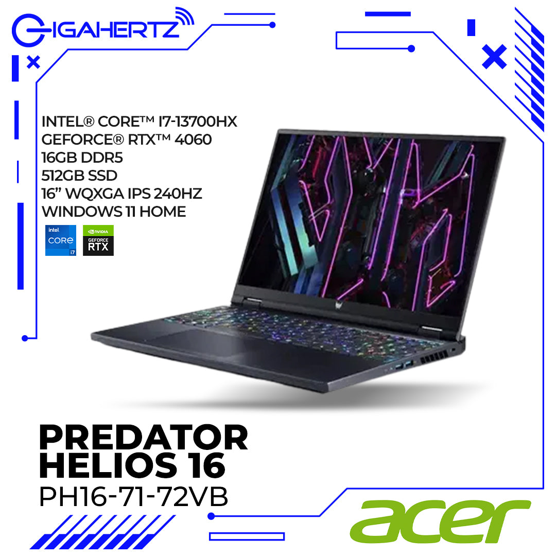 Acer Predator Helios 16 PH16-71-72VB Gaming Notebook