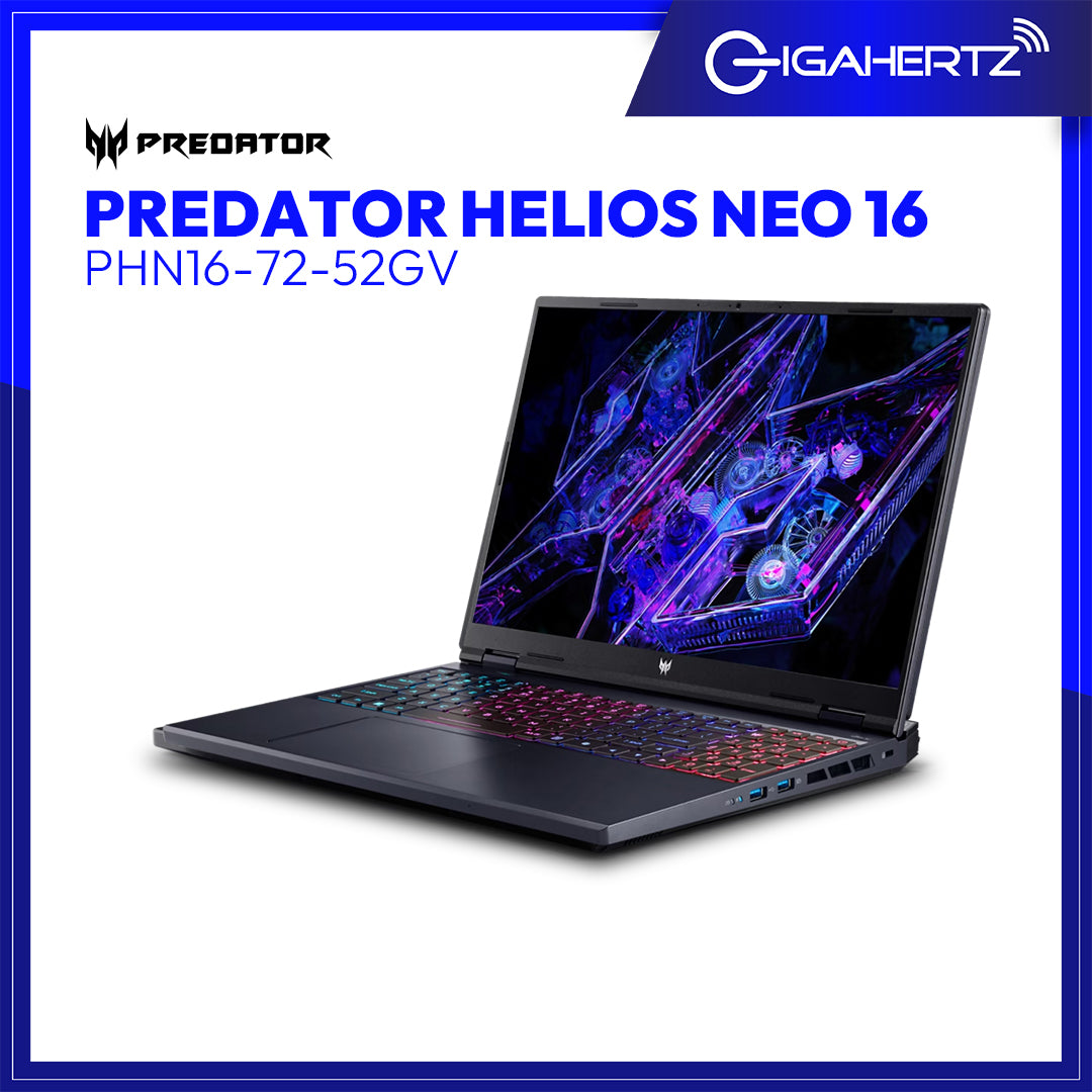 Acer Predator Helios Neo 16 PHN16 - 72 - 52GV Gaming Laptop | 16" WUXGA | i5 - 14500HX | GeForce RTX 4060 | 16GB RAM | 512GB SSD | WIN 11 | Gigahertz