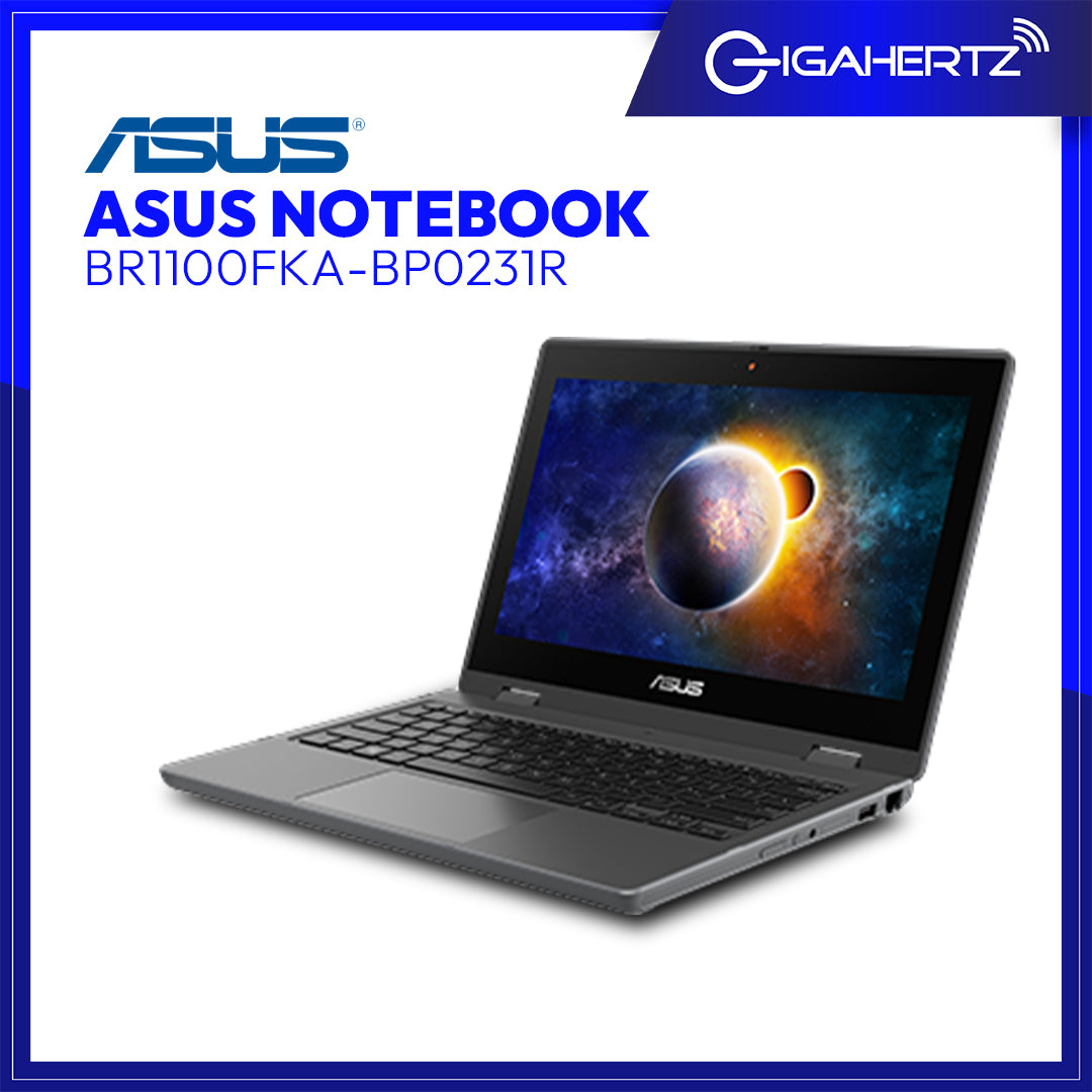 Asus Notebook BR1100FKA - BP0231R | 11.6" HD | Celeron N4500 | UHD Graphics | 4GB RAM | 64GB SSD | WIN 10 | Gigahertz