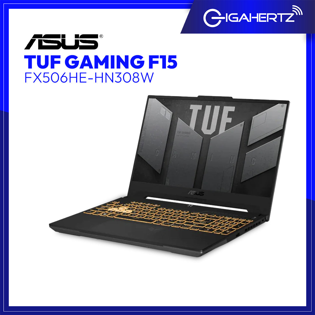 Asus TUF Gaming F15 FX506HE - HN308W | 15.6" FHD | i5 - 11400H | GeForce RTX 3050 | 8GB RAM | 512GB SSD | WIN 11 | Gigahertz