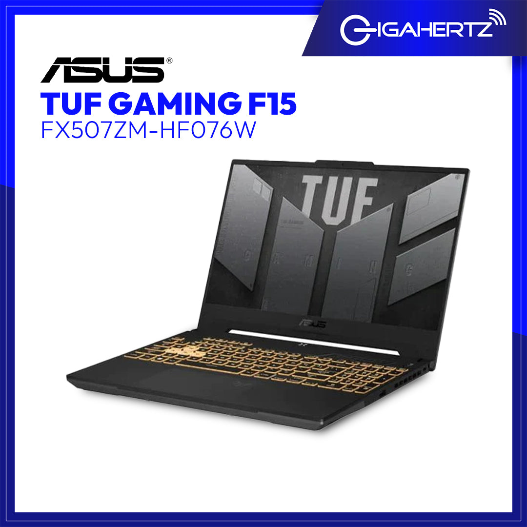Asus TUF Gaming F15 FX507ZM - HF076W | 15.6" FHD | i7 - 12700H | GeForce RTX 3060 | 16GB RAM | 1TB SSD | WIN 11 | Laptop Tiangge | Gigahertz