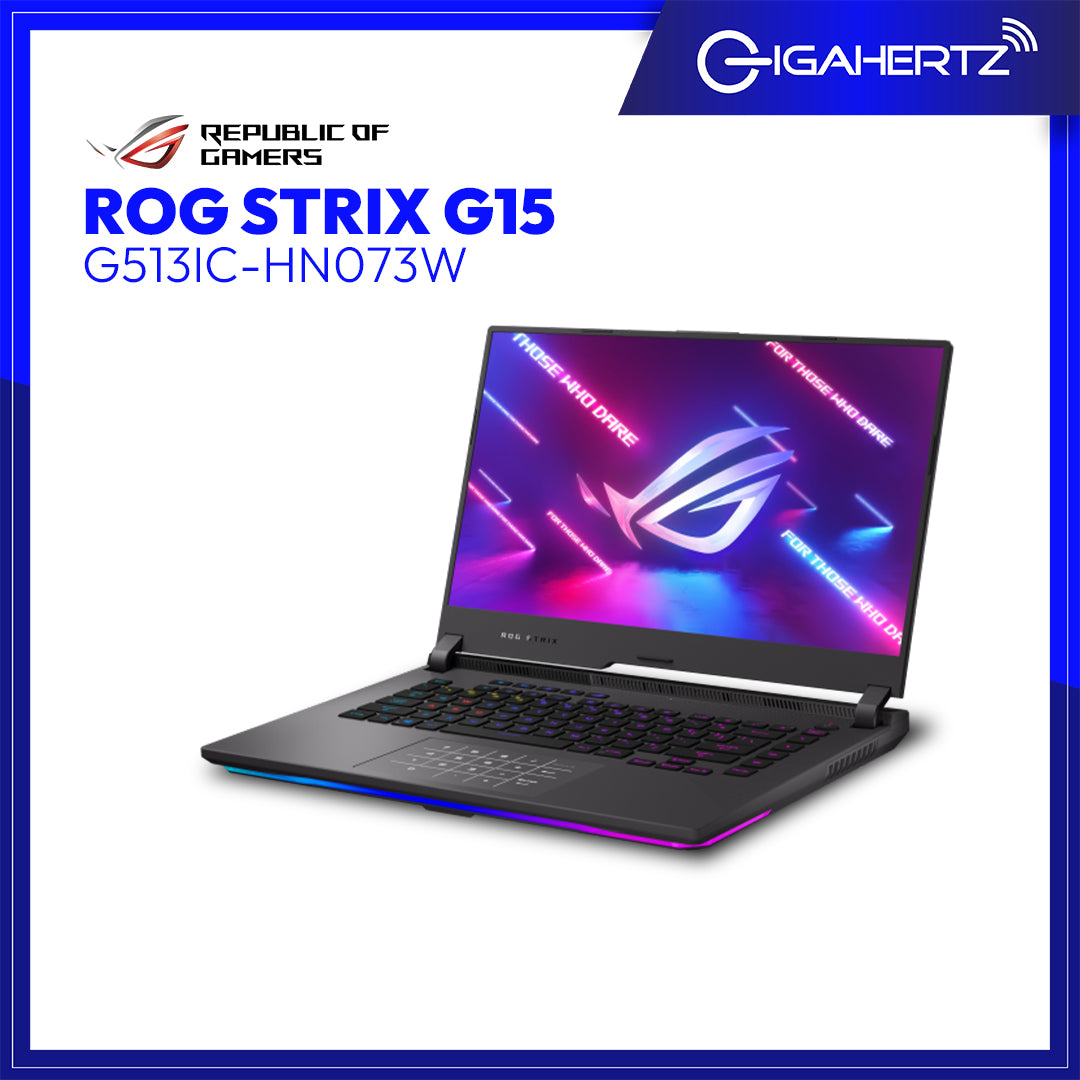 Asus ROG STRIX G15 G513IC - HN073W | 15.6" FHD | Ryzen 7 4800H | GeForce RTX 3050 | 8GB RAM | 512GB SSD | WIN 11 | Gigahertz