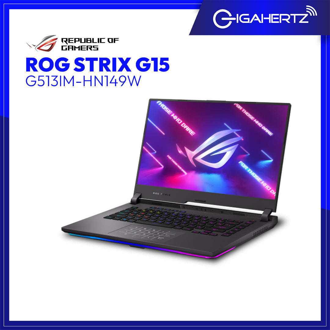 Asus ROG Strix G15 G513IM - HN149W | 15.6" FHD | Ryzen 7 4800H | GeForce RTX 3060 | 16GB RAM | 1TB SSD | WIN 11 | Gigahertz