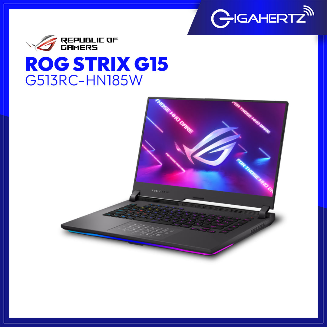 Asus ROG Strix G15 G513RC - HN185W | 15.6" FHD | Ryzen 7 6800H | GeForce RTX 3050 | 8GB RAM | 512GB SSD | WIN 11 | Gigahertz