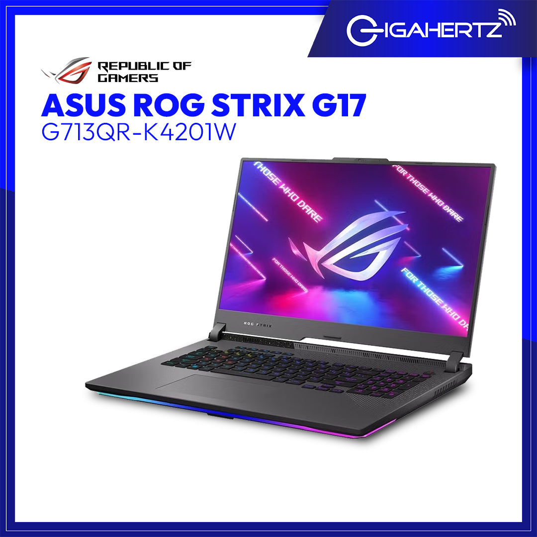 Asus ROG Strix G17 G713QR - K4201W | 17.3" WQHD | Ryzen 7 5800H | GeForce RTX 3070 | 16GB RAM | 1TB SSD | WIN 11 | Gigahertz