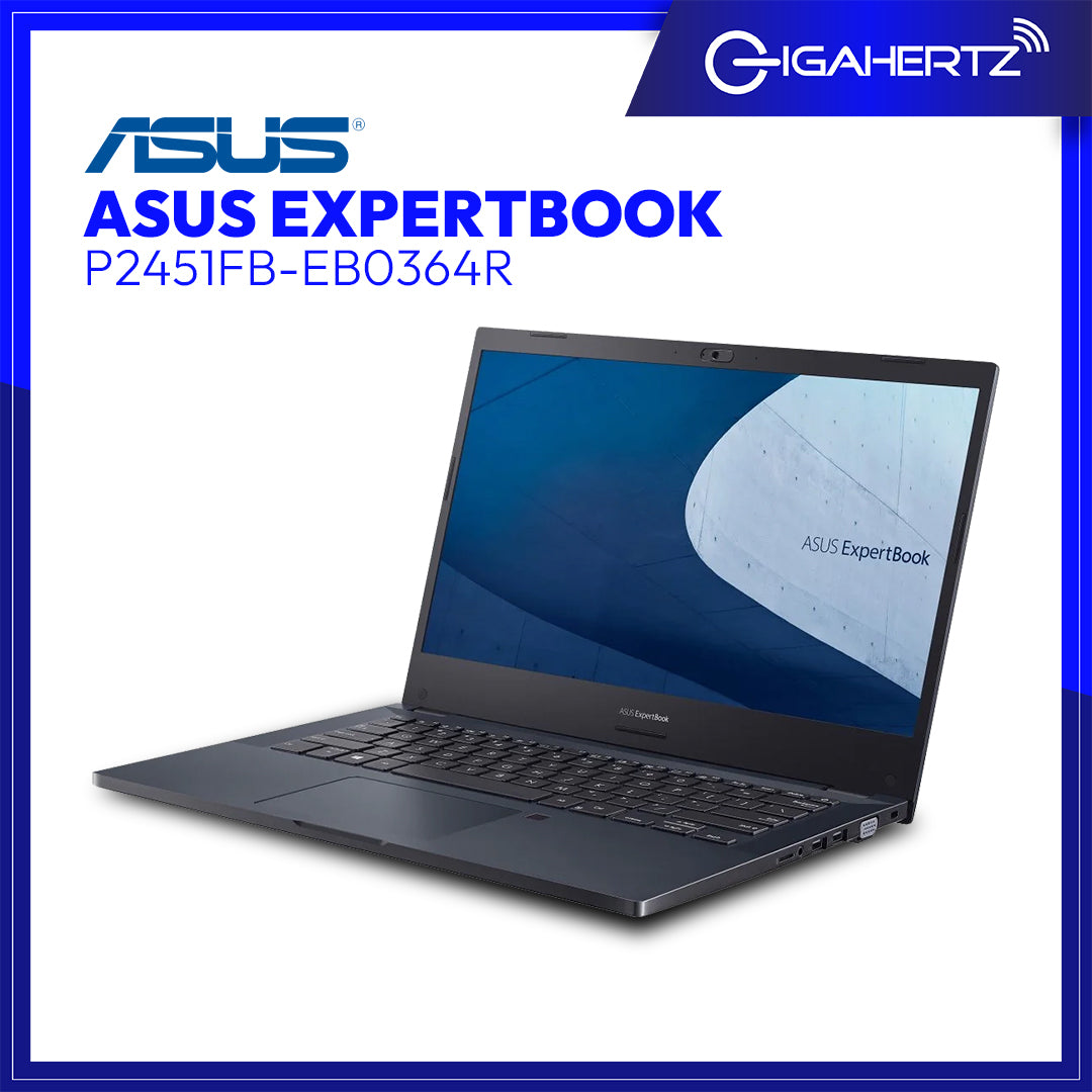 Asus Expertbook P2451FB - EB0364R | 14" FHD | i3 - 10110U | GeForce MX110 | 8GB RAM | 1TB HDD + 240GB SSD | WIN 10 PRO | Gigahertz