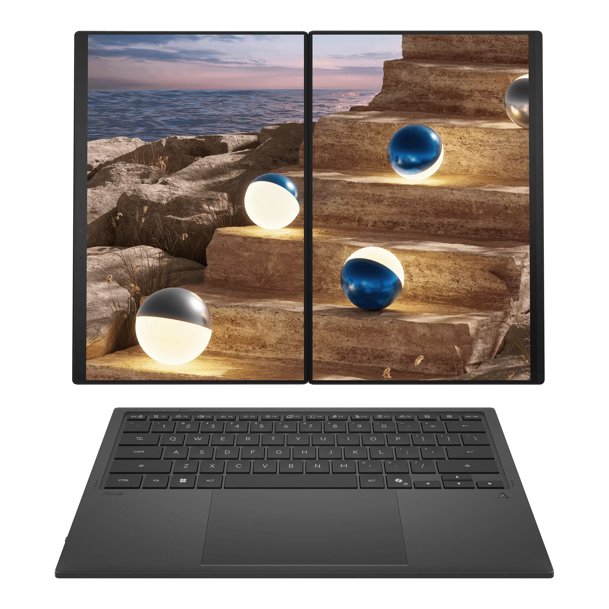 Asus Zenbook DUO UX8407AA-SN152WSM | 14inch 3K Touch | Intel Core Ultra 9 386H | 32GB RAM | 1TB SSD | Intel Arc | WIN11