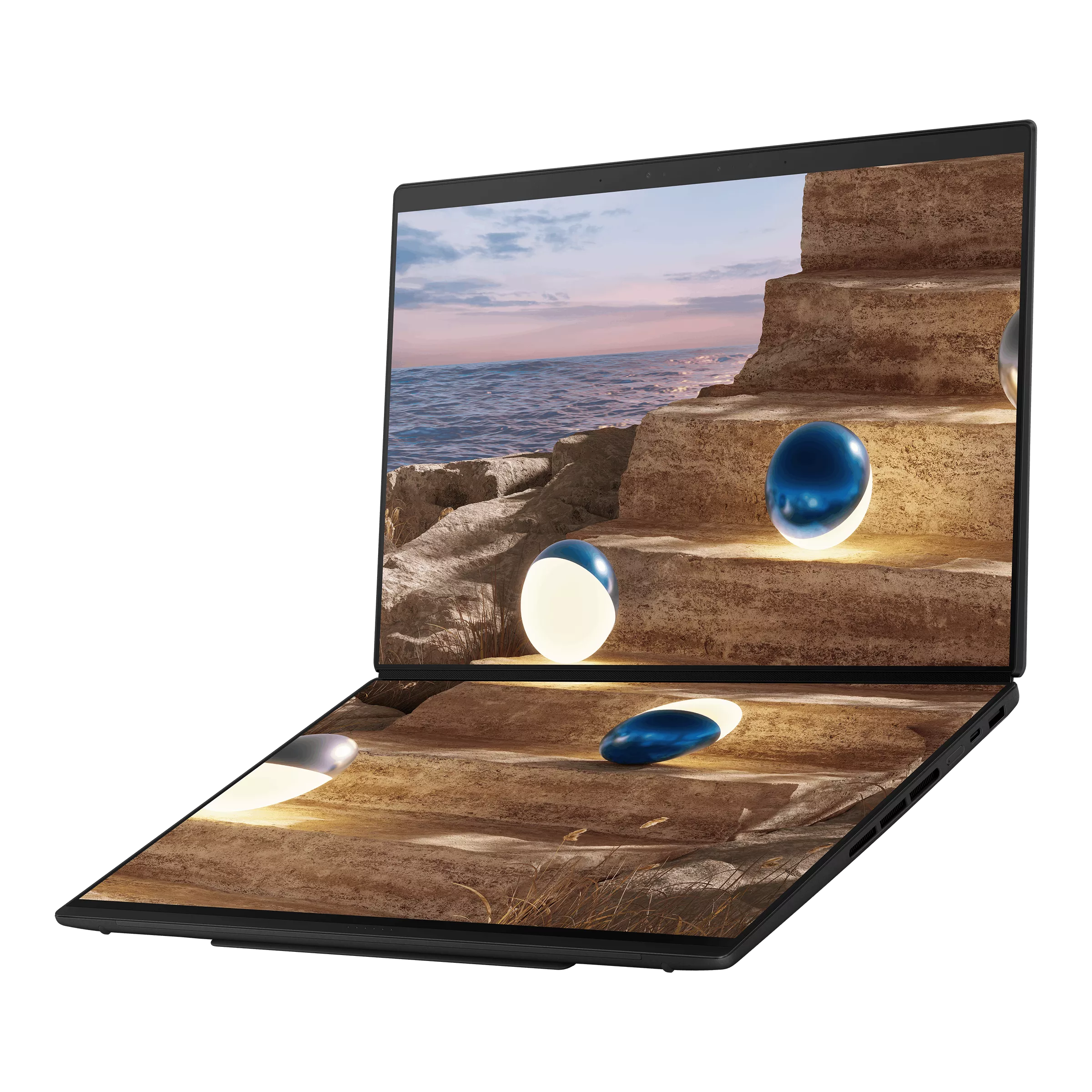 Asus Zenbook DUO UX8407AA-SN152WSM | 14inch 3K Touch | Intel Core Ultra 9 386H | 32GB RAM | 1TB SSD | Intel Arc | WIN11