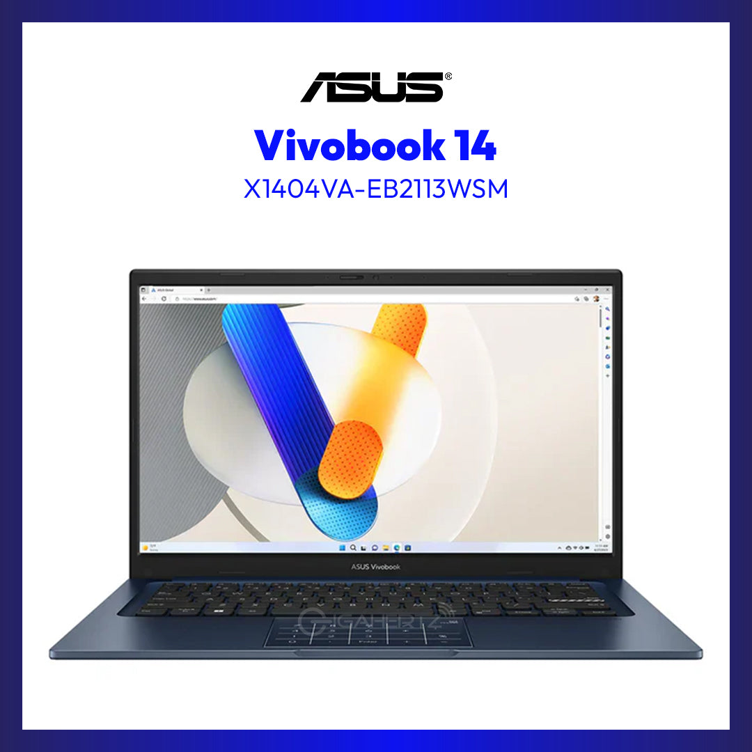 Asus Vivobook 14 X1404VA (Quiet Blue) | 14" FHD (1920x1080) | 8GB RAM | 512GB SSD | Intel Graphics | Windows 11