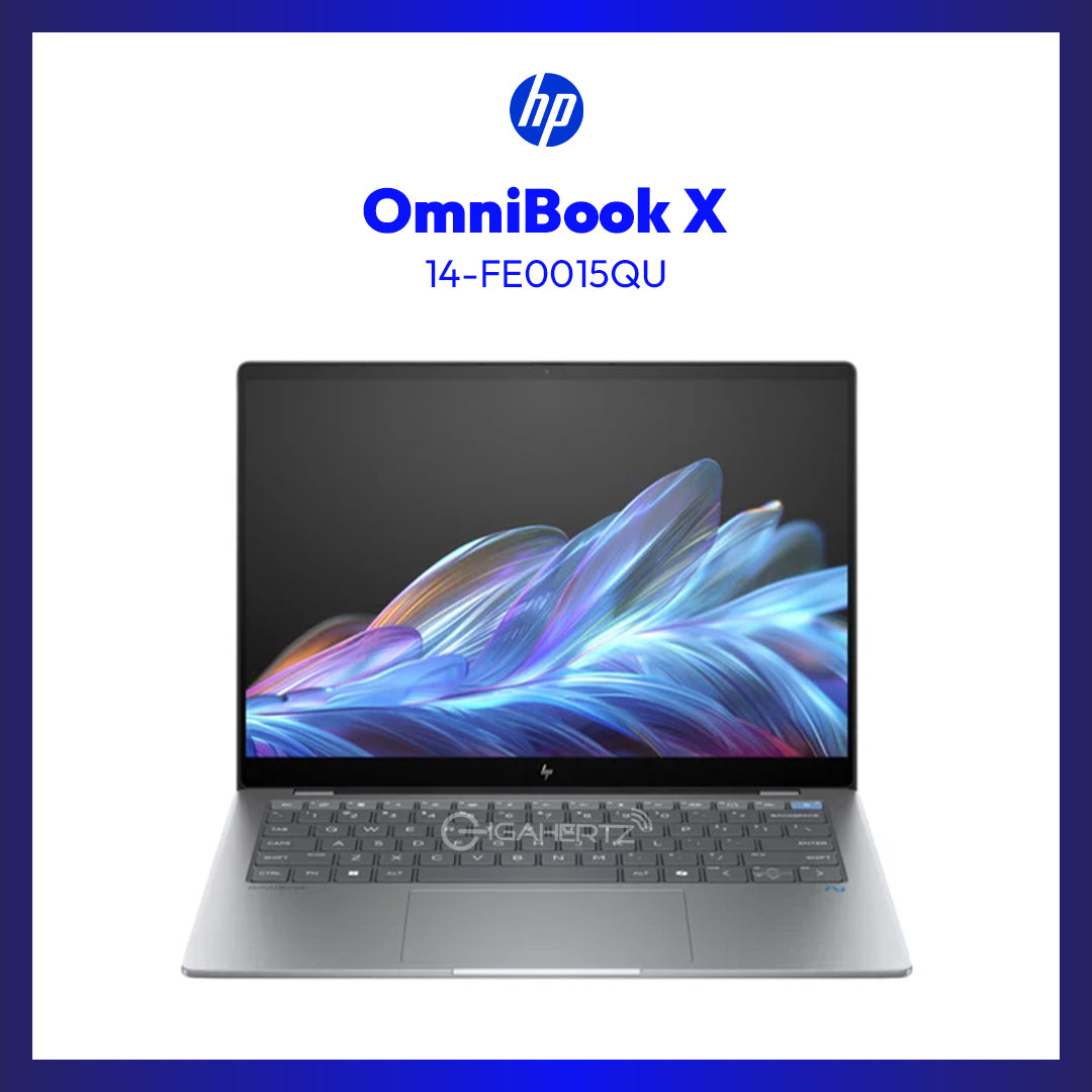 HP OmniBook X 14-FE0015QU Laptop (Meteor Silver Aluminum) | 14" 2.2K (2240x1400) IPS | Snapdragon X Elite X1E-78-100 | 16GB RAM | 1TB SSD | Qualcomm Adreno GPU | Windows 11 Home