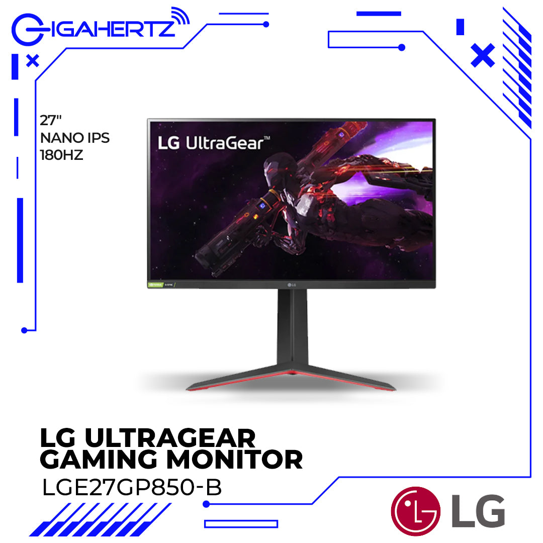 LG 27" UltraGear™ QHD Nano IPS 1ms (GtG) With 165Hz / 180Hz (Overclock) Gaming Monitor