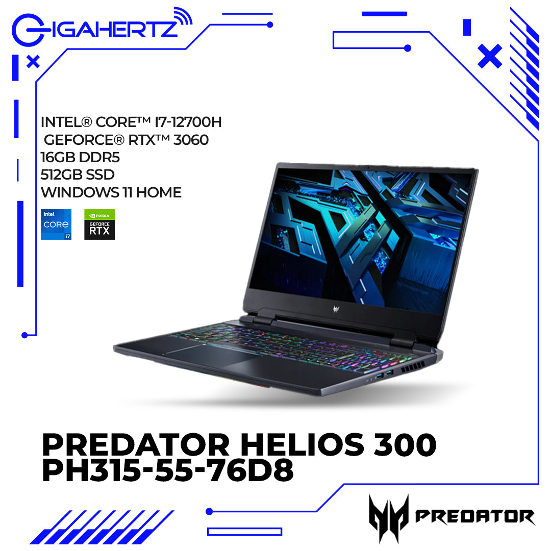 Acer Predator Helios 300 PH315-55-76D8 Gaming Laptop - Laptop Tiangge