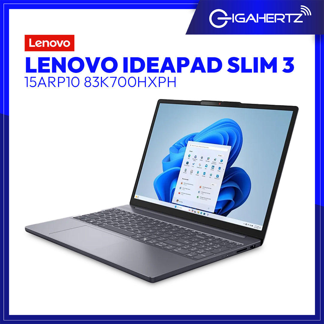 Lenovo IdeaPad Slim 3 15ARP10 83K700HXPH Laptop (Luna Grey) | 15.3" WUXGA (1920x1200) IPS | Ryzen 7 7735HS | 16GB RAM | 512GB SSD | AMD Radeon 680M Graphics | Win11