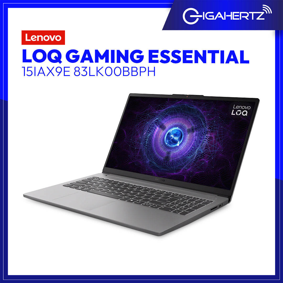 Lenovo LOQ Gaming Essential 15IAX9E 83LK00BBPH | 15.6in FHD 144Hz Intel Core i5-12450HX | 16GB DDR5 | 512GB SSD | NVIDIA RTX3050 6GB | Win 11