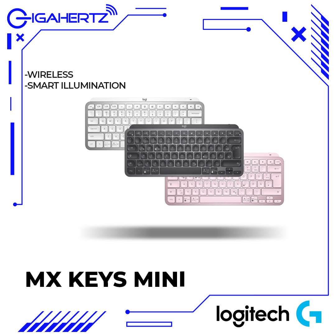 Logitech MX Keys Mini - Minimalist Wireless Illuminated Keyboard