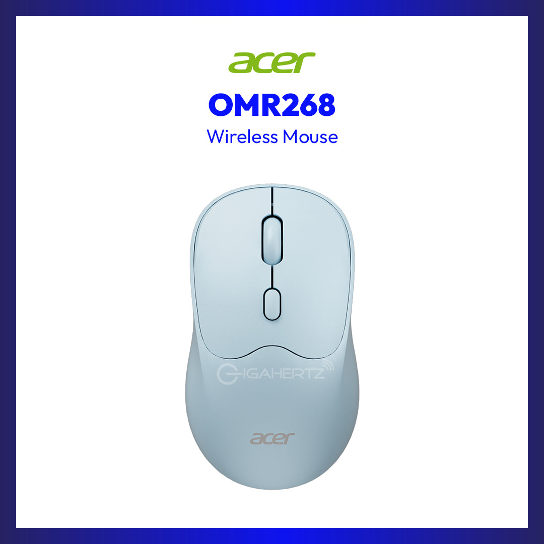 Acer OMR268 Dual-Mode 2.4G / Bluetooth Rechargeable Wireless Mouse (Blue)