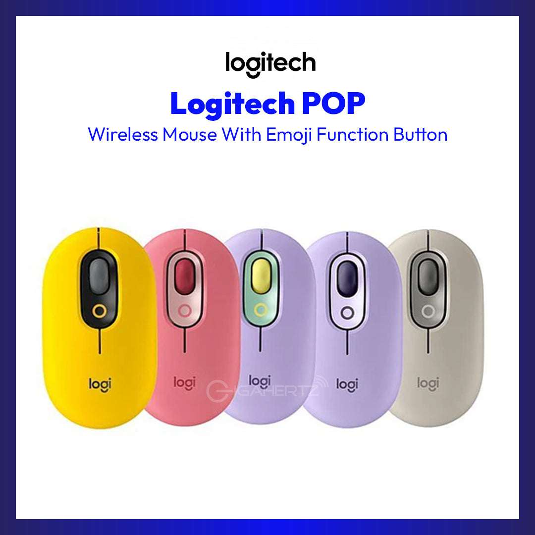 Logitech POP Wireless Mouse With Emoji Function Button