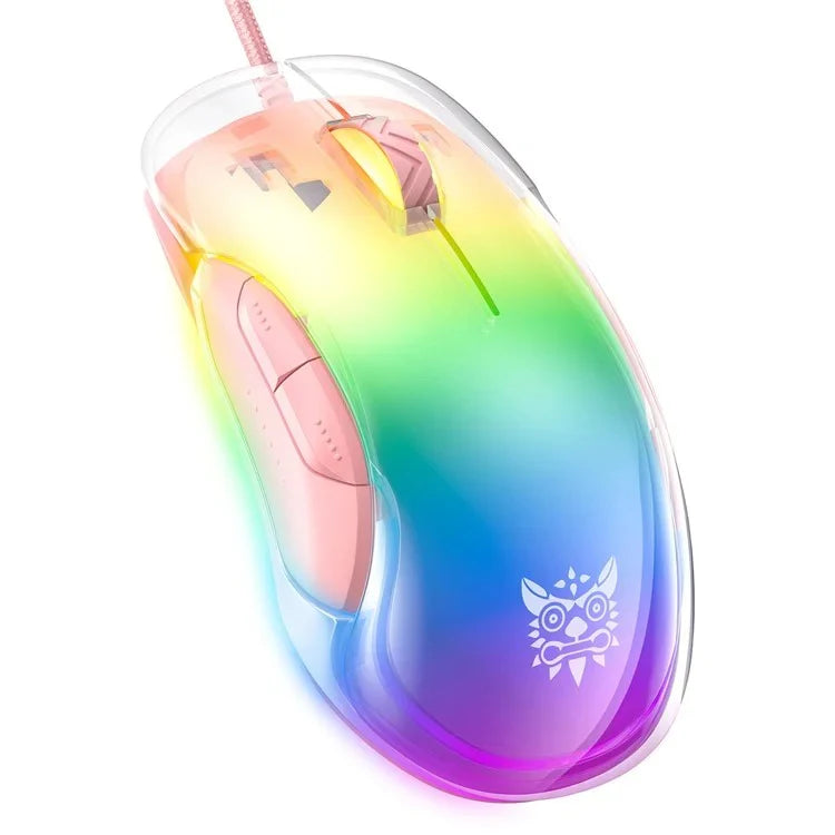 Onikuma CW925 RGB Wired eSports Gaming Mouse (Pink)