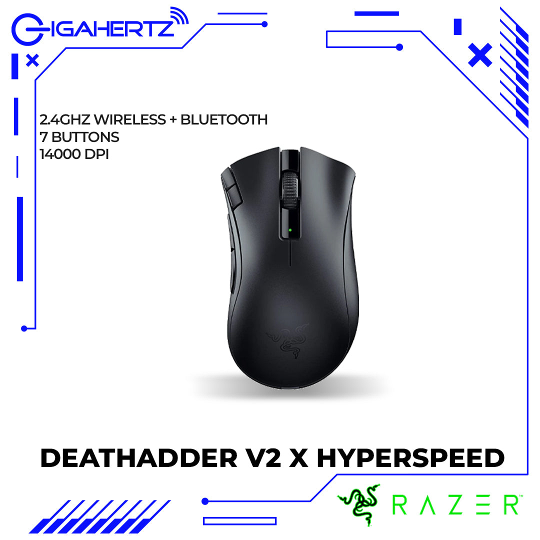 Razer DeathAdder V2 X HyperSpeed Wireless Ergonomic Gaming Mouse