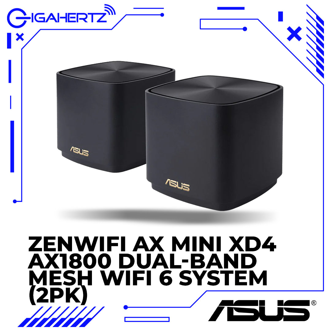 Asus Zenwifi AX Mini XD4 AX1800 Dual-Band Mesh Wifi 6 System (2PK)