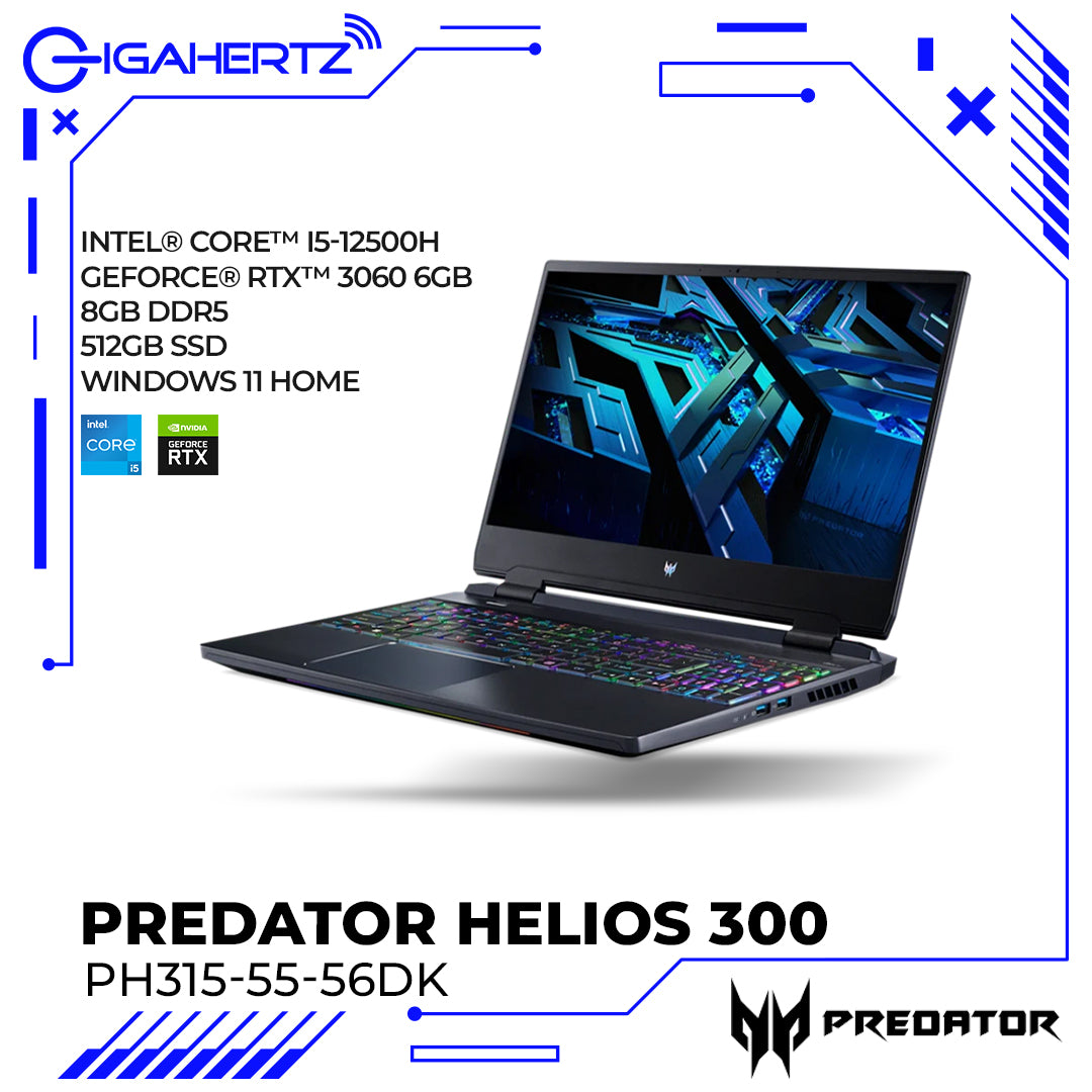 Acer Predator Helios 300 PH315-55-56DK Gaming Notebook