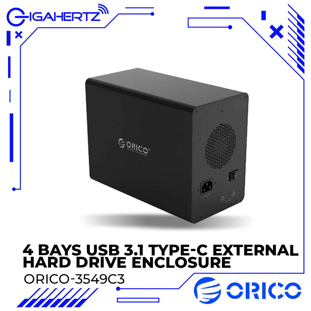 Orico 3549C3 4 Bays USB 3.1 Type-C External Hard Drive Enclosure