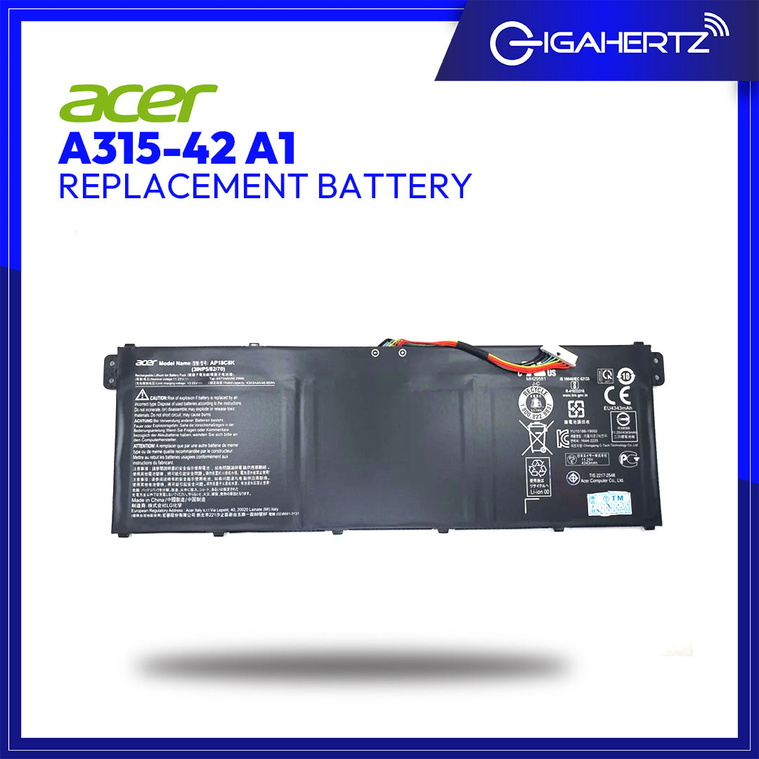 Acer Battery A315 - 42 A1 for Acer Aspire 3 A315 - 42 | Gigahertz