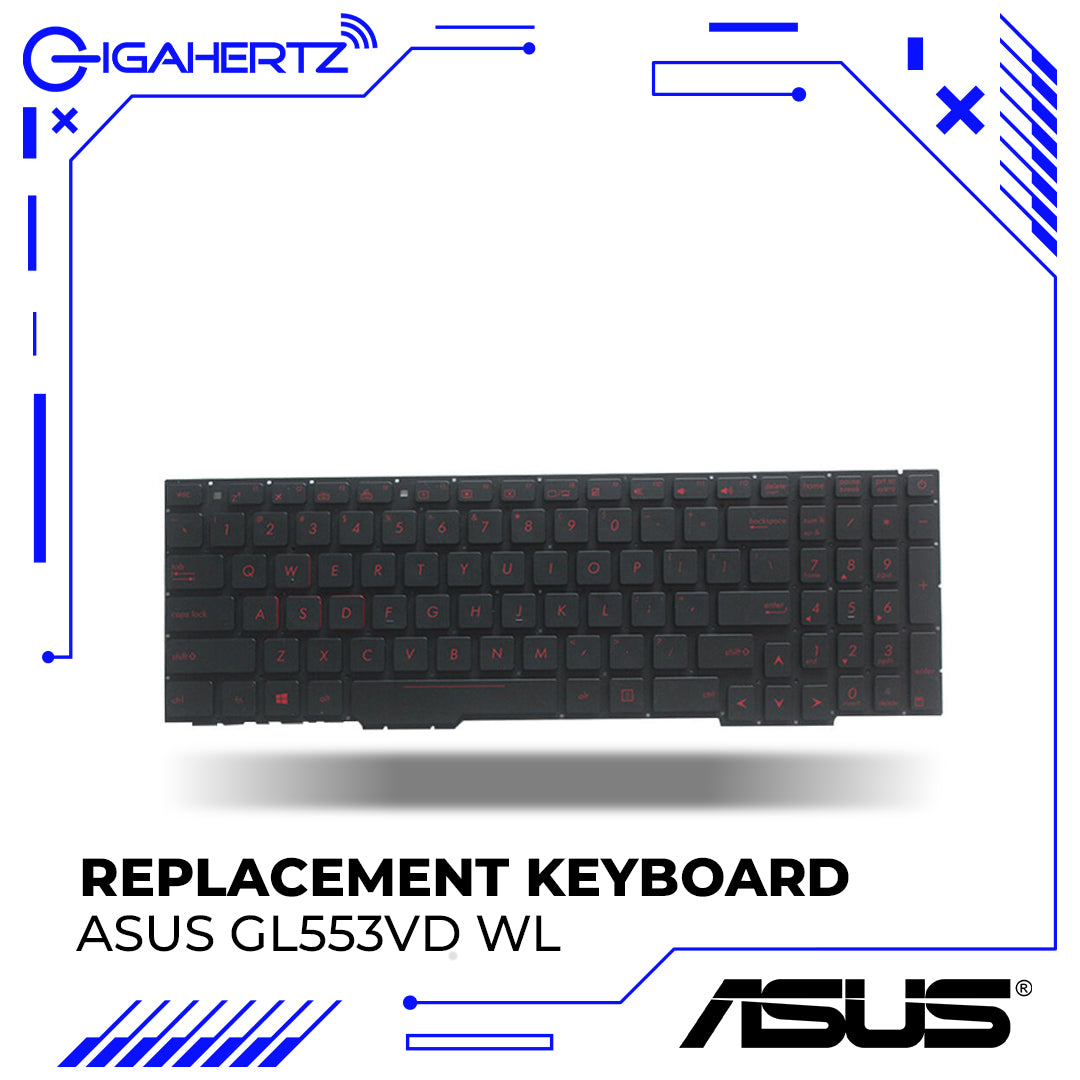 Replacement Asus Keyboard GL553VD WL