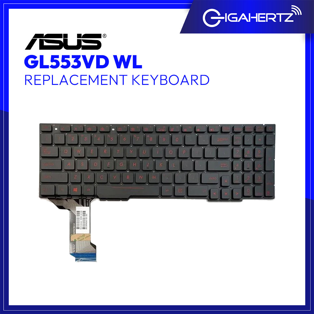 Replacement Asus Keyboard GL553VD WL