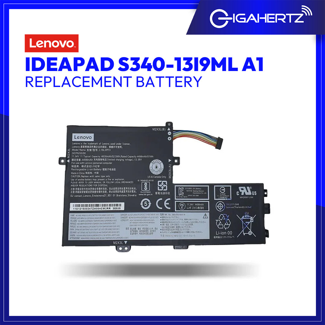 Lenovo Battery IdeaPad S340-13I9ML A1 for Replacement - Lenovo IdeaPad S340-13IML