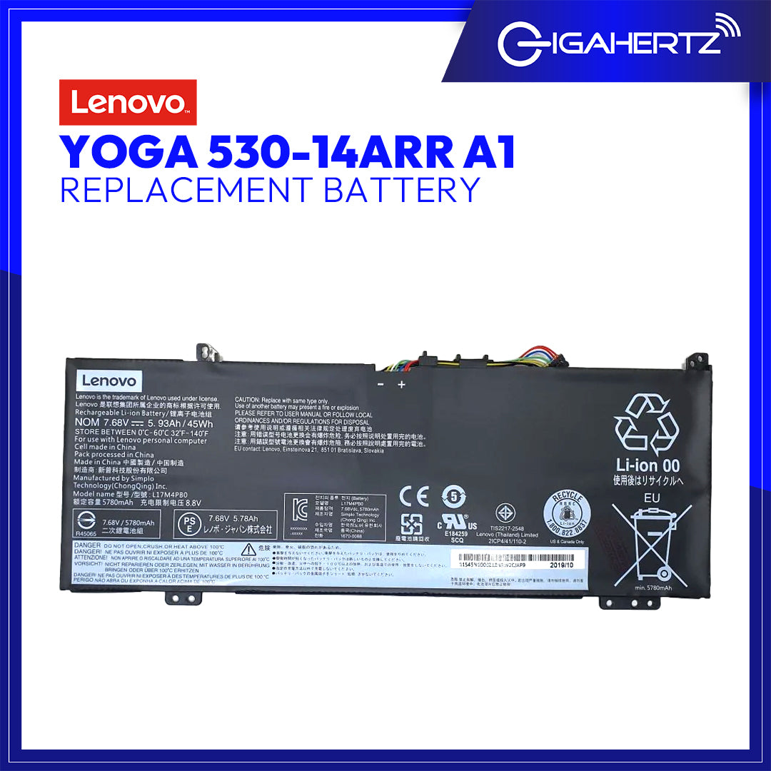 Lenovo Battery Yoga 530-14ARR A1 for Replacement - Lenovo Yoga 530-14ARR