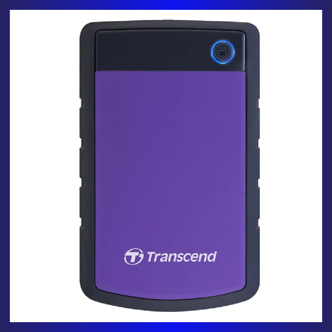 TRANSCEND 4TB StoreJet 25H3P External Hard Drive (Purple)