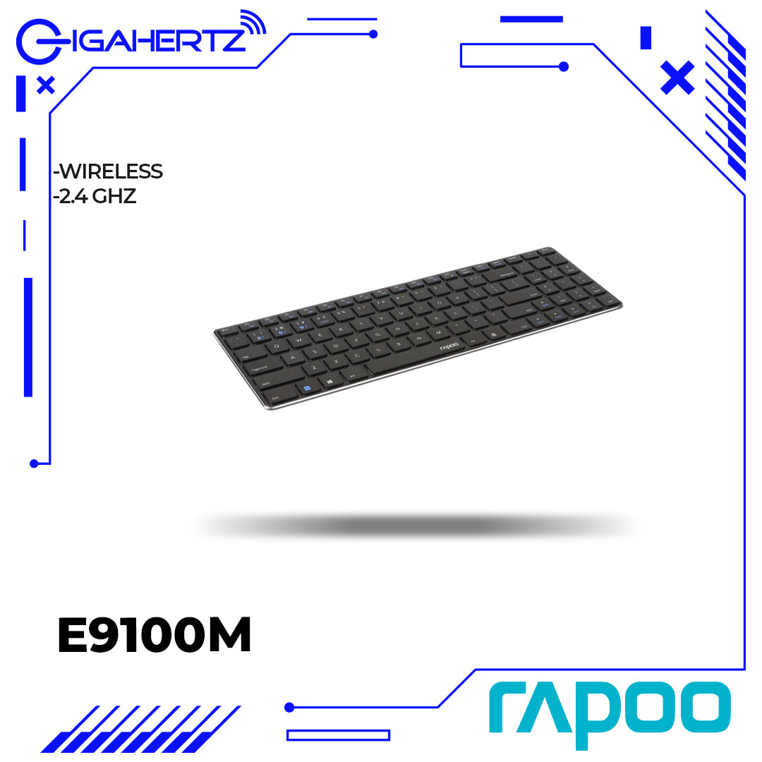 Rapoo E9100M Multi-mode Wireless Ultra-slim Keyboard | Gigahertz