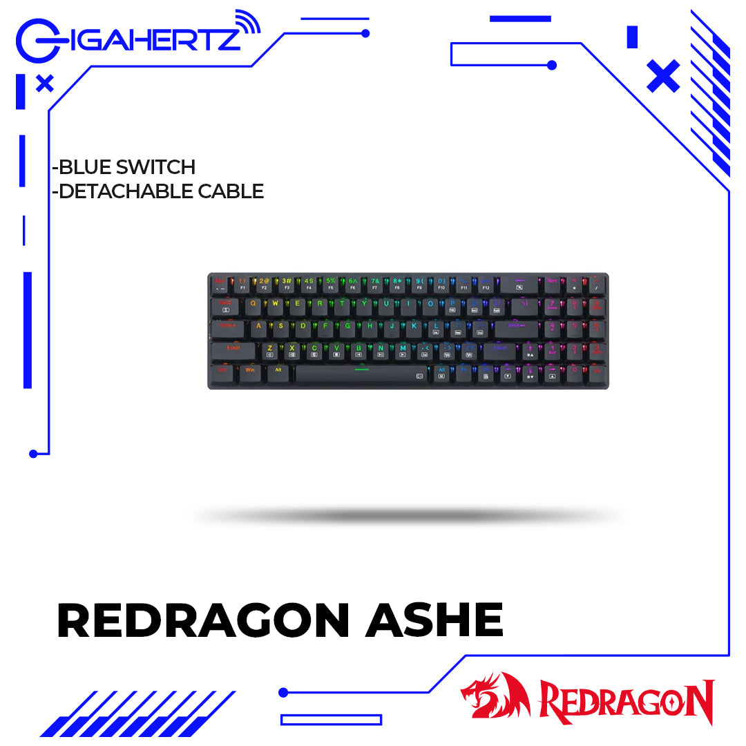 Redragon Ashe Wired 78-Key Low-Profile Mechanical Keyboard