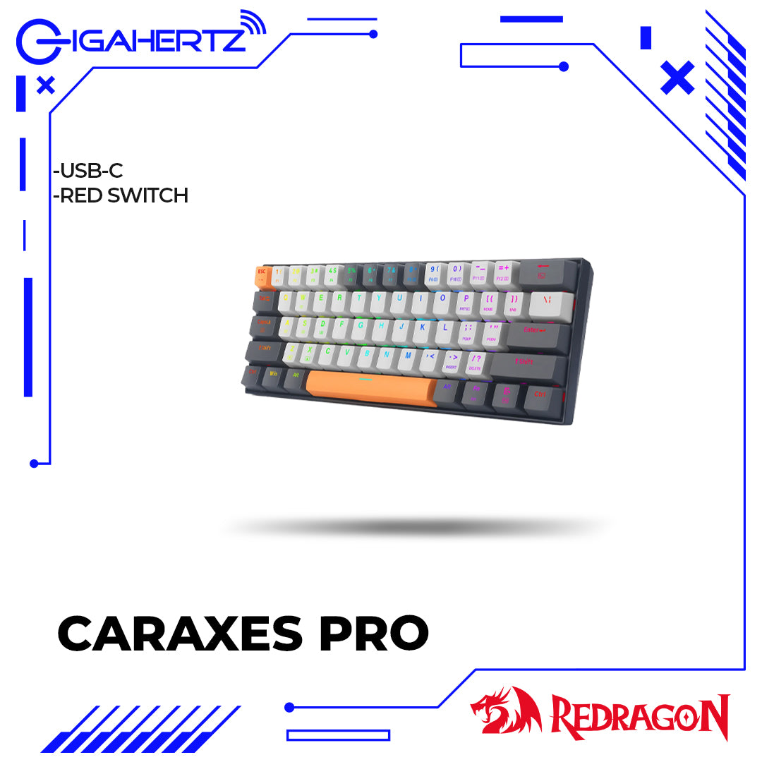 Redragon Caraxes Pro Exclusive X1.2 Big Keycap RGB Mechanical Keyboard (K644CG0-RGB-PRO)