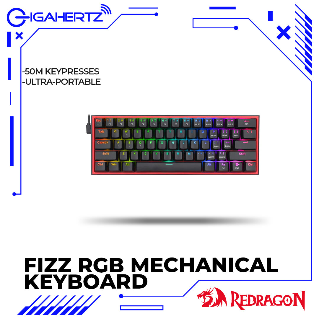 Redragon Fizz RGB Wired Mechanical Gaming Keyboard (K617-RGB)