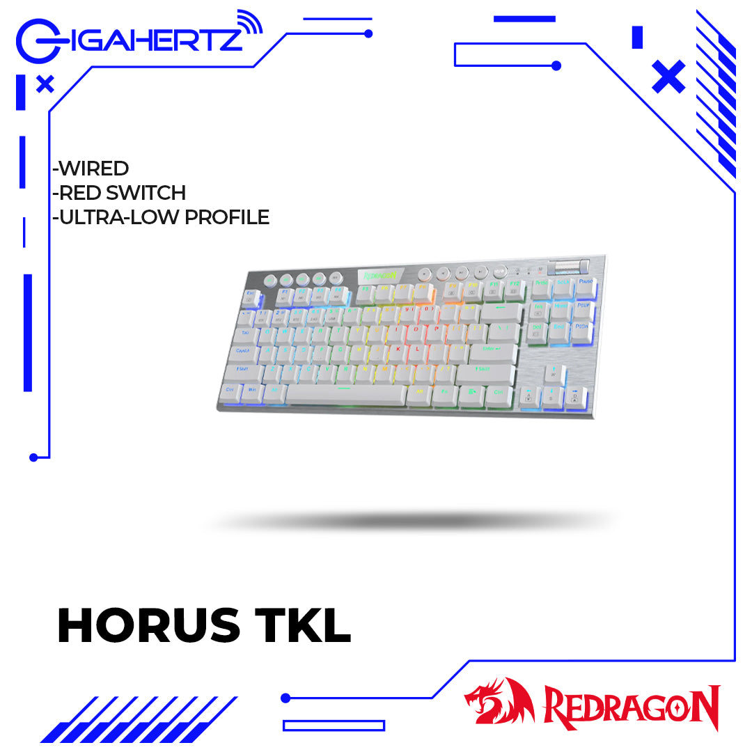 Redragon Horus TKL Wired 2.4G/BT Mechanical Gaming Keyboard (K621)