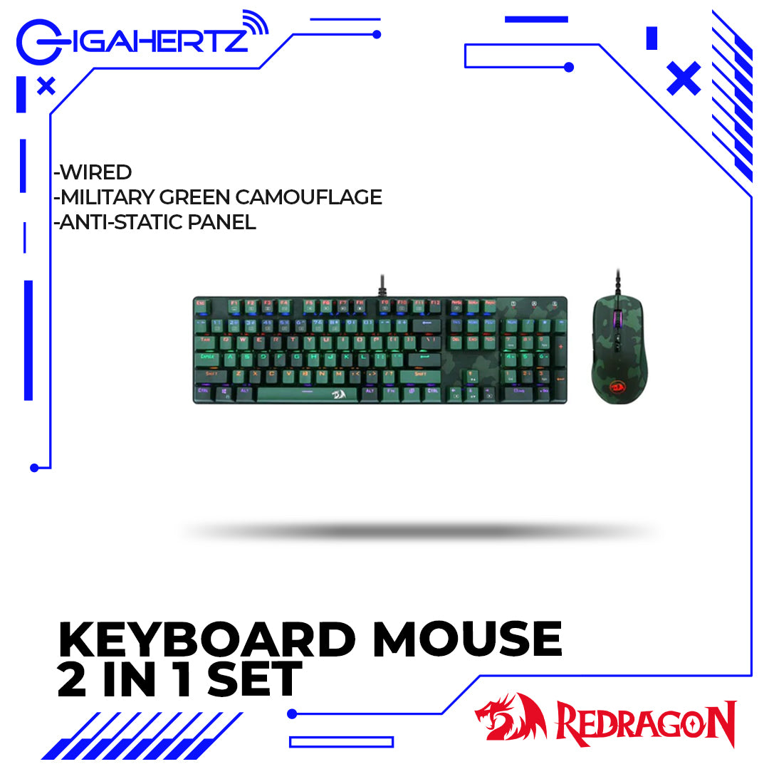 Redragon Mechanical Gaming Keyboard/Mouse 2 in 1 Set (ST-01)