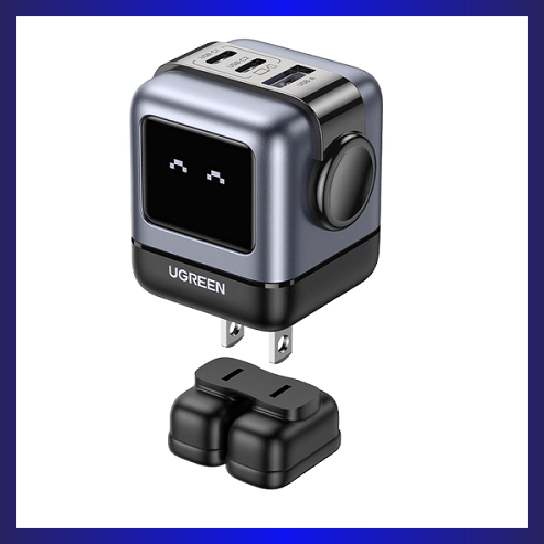 Ugreen CD359 15550 Mini Robot Nexode 30W USB-C Fast Charger (Space Grey)