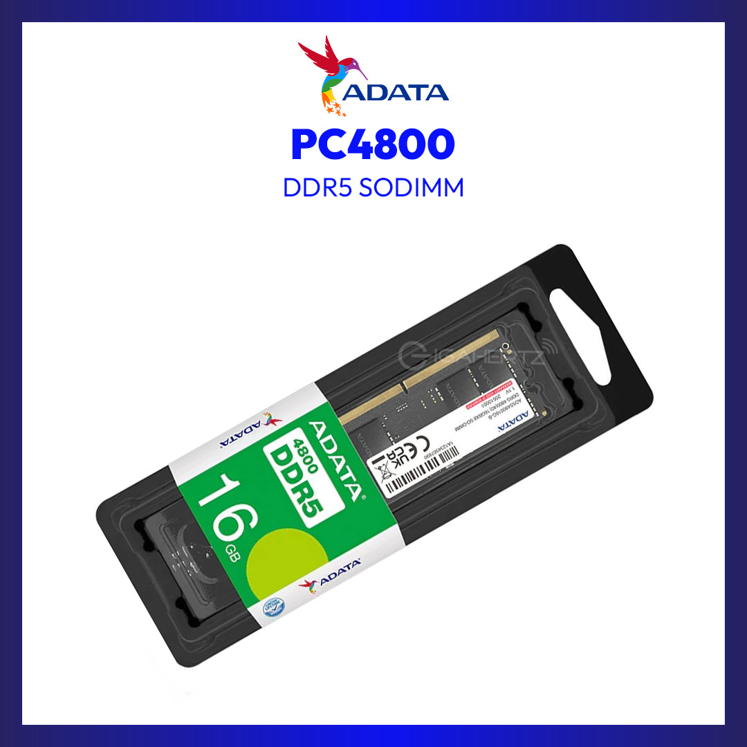 メモリー 16GB DDR5-4800 SO-DIMM ADATA 16GB DDR5 PC4800MHz SO-DIMM Memory Module | GigaHertz