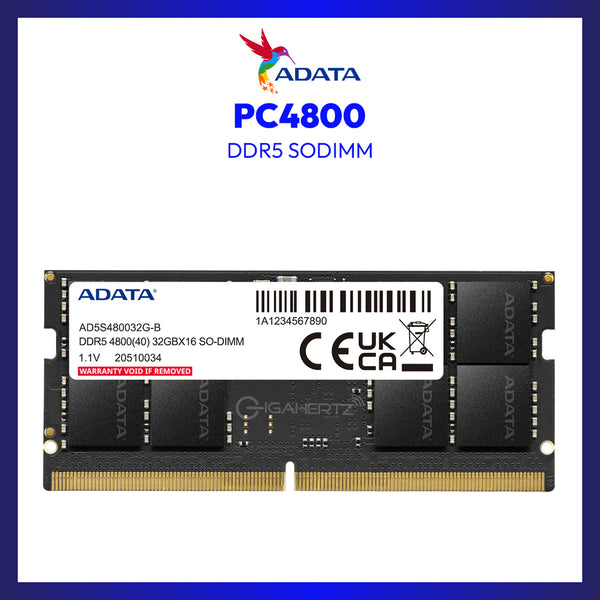 ADATA 32GB DDR5-4800 SO-DIMM Memory Module | GigaHertz