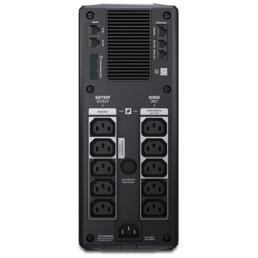 APC Back-UPS Pro, 1500VA/865W, Tower, 230V, 10x IEC C13 outlets, AVR, LCD, User Replaceable Battery