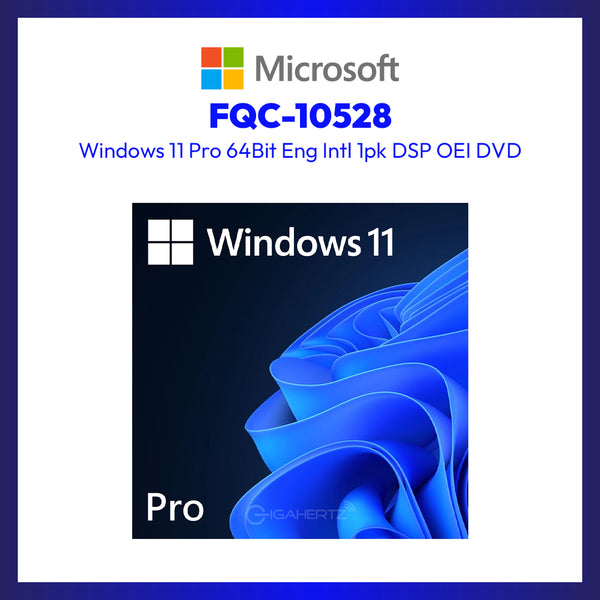 Microsoft Windows 11 Pro 64Bit Eng Intl 1pk DSP OEI DVD | Gigahertz