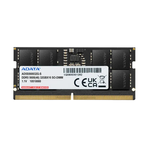 ADATA Premier DDR5 5600 SO-DIMM 32GB Memory Module (AD-AD5S560032G-S) | 5600MHz | CL46 | 1.1V
