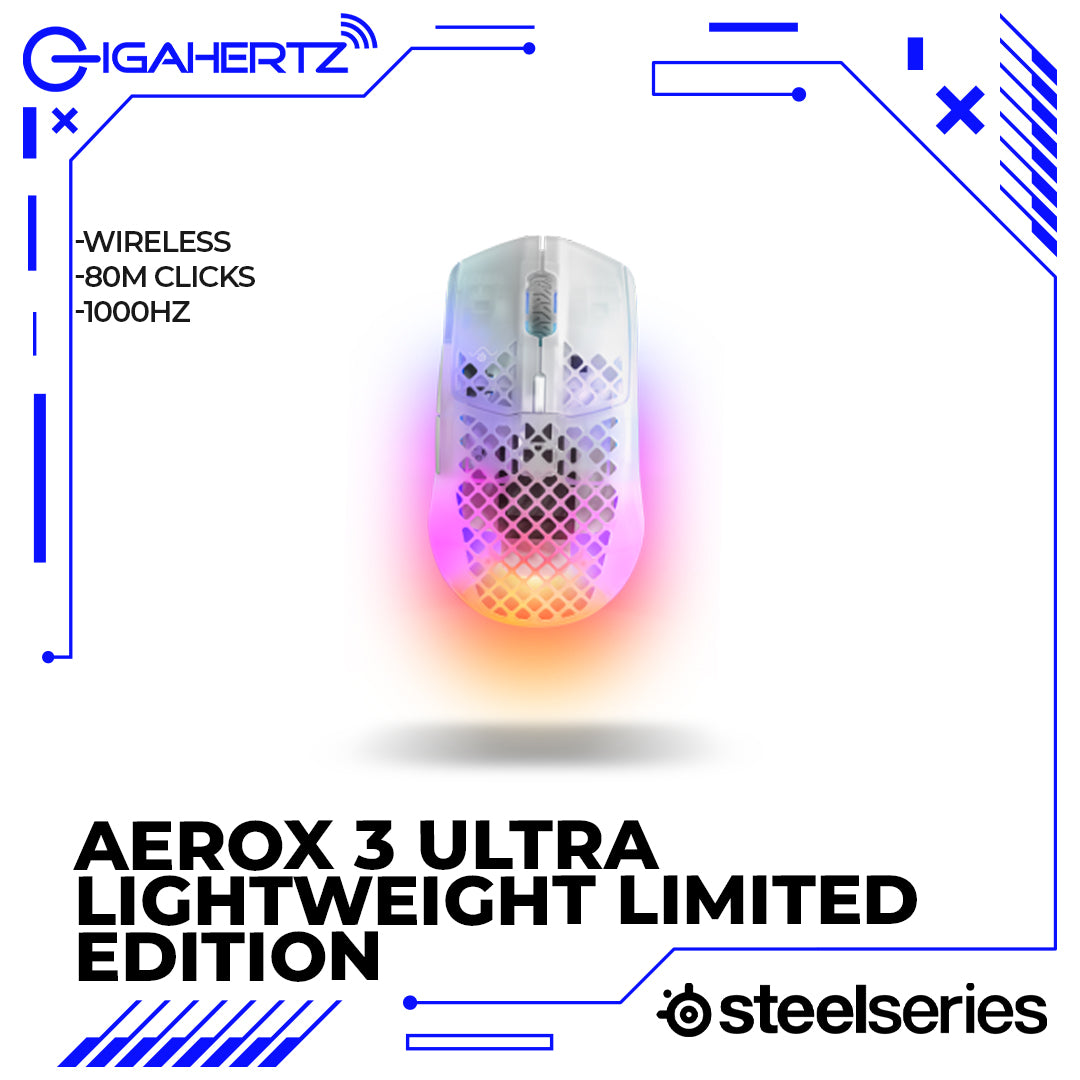 SteelSeries Aerox 3 Wireless Ultra Lightweight Gaming Mouse Limited Edition