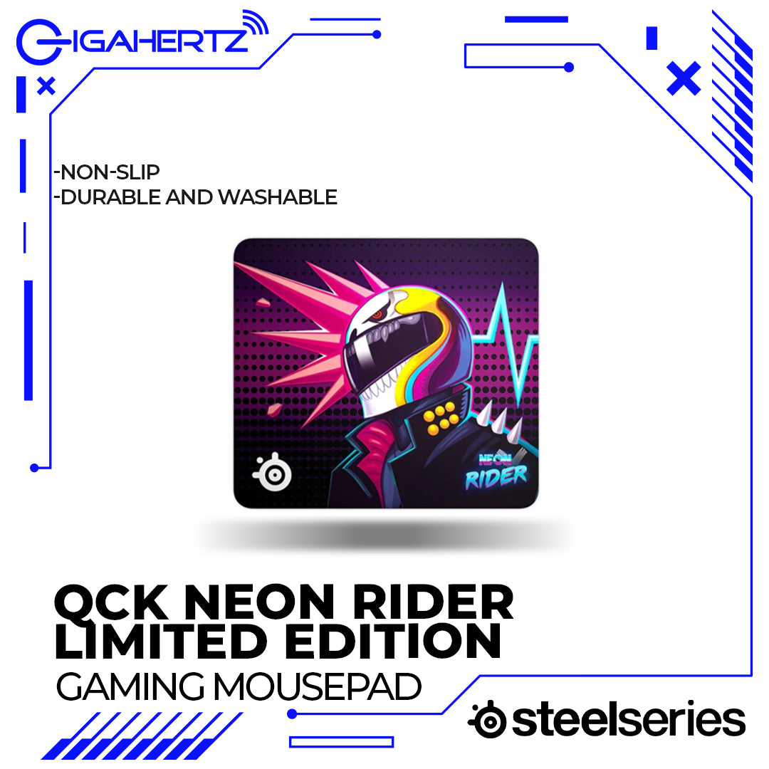 SteelSeries QCK Neon Rider Limited Edition Cloth Gaming Mousepad (PN63837)