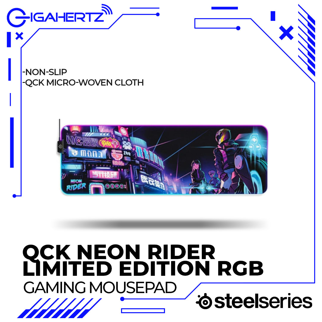 SteelSeries QCK Prism Neon Rider Limited Edition Cloth RGB Gaming